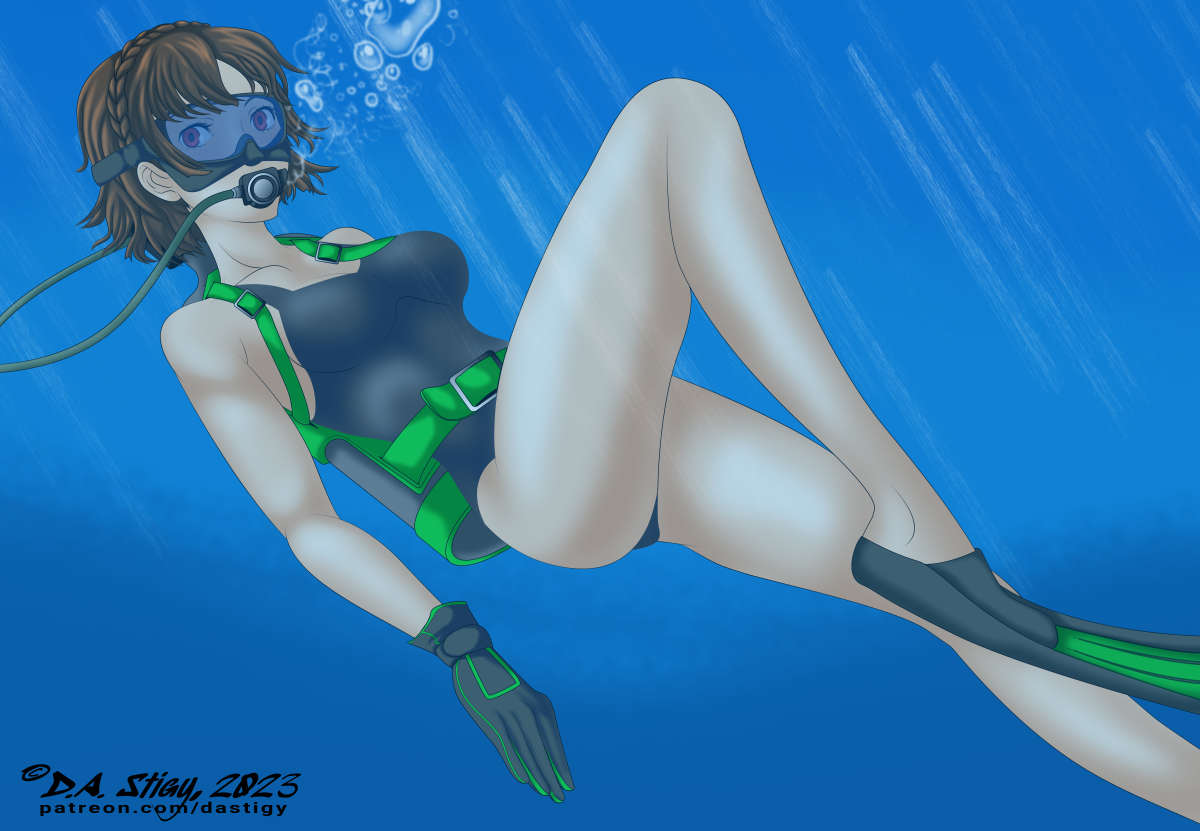 Makoto Niijima, scuba diving