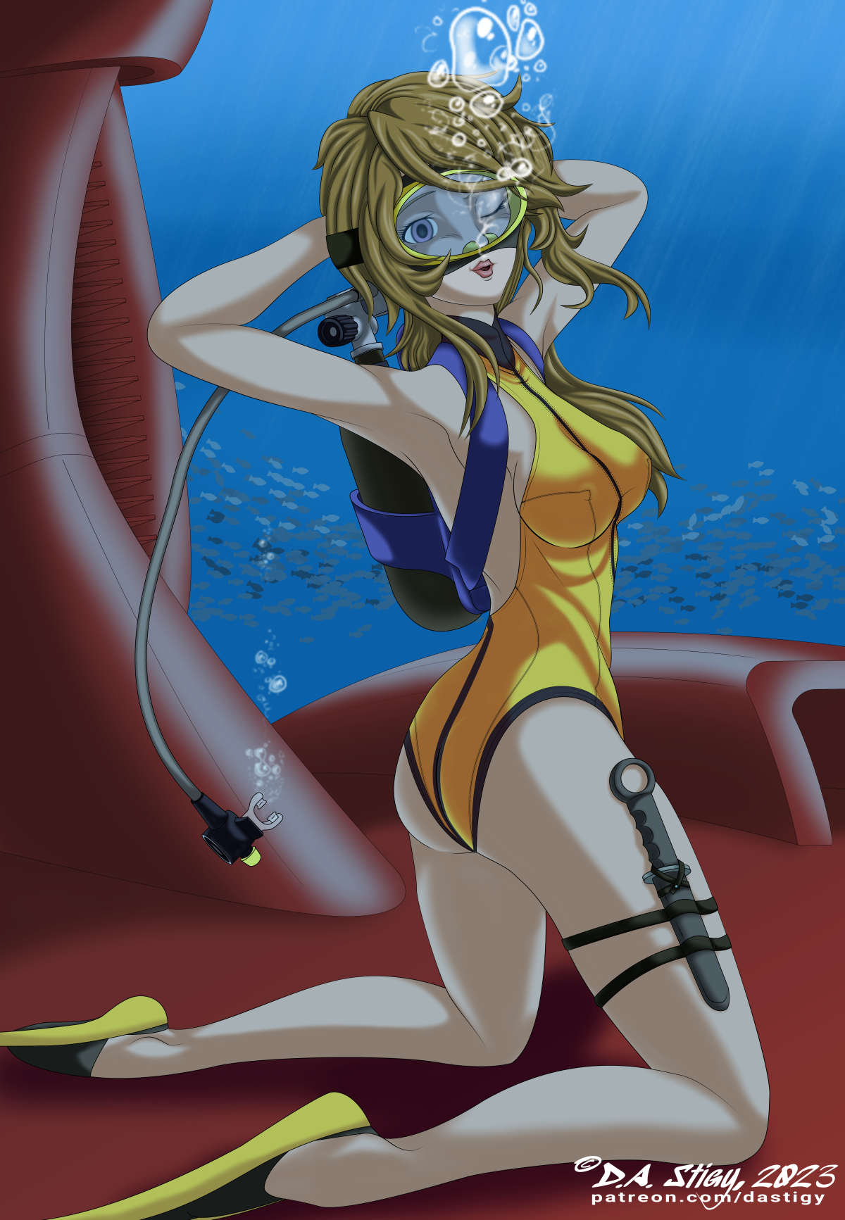 Yuki Mori's dive training.