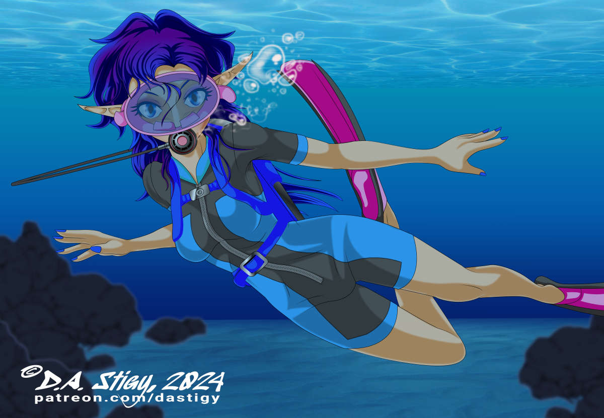 River is an original character from the same universe as Mz. Stigy’s Flame.