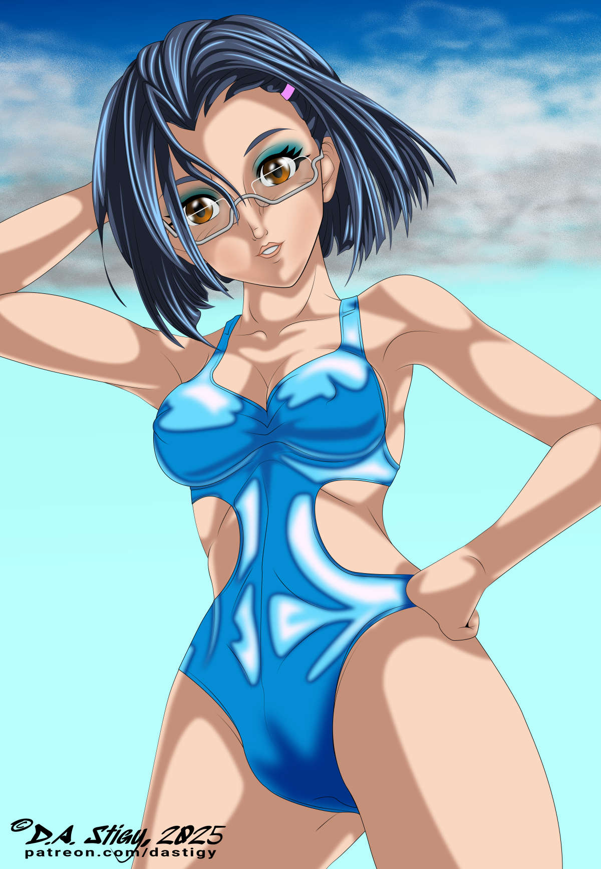 Kaoru Niimi against an azure sky, what could be better?