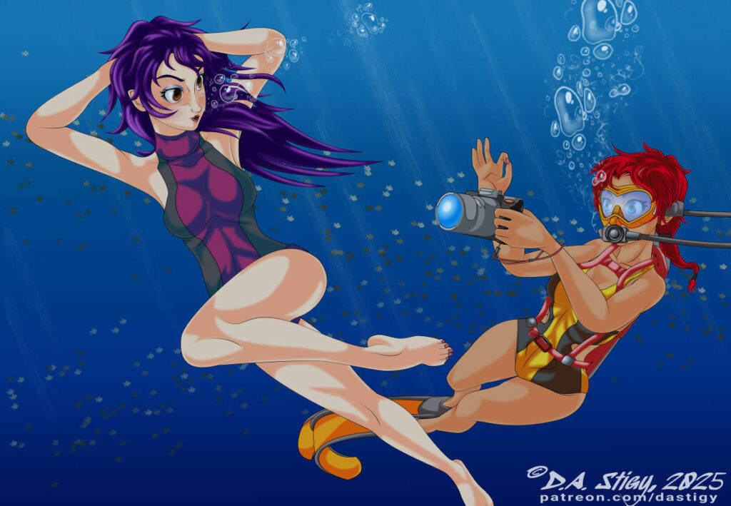 Carla serving up looks and Tara recording them for posterity.