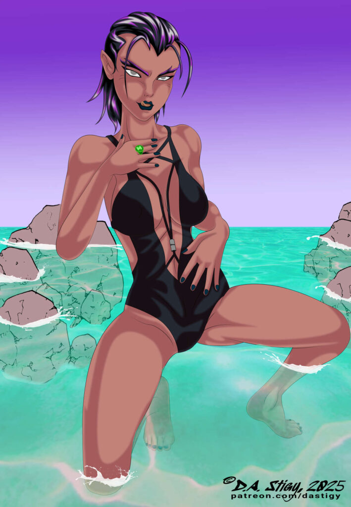 Legionnaire-requested character Katma Tui, of the Green Lantern Corps., who apparently lies the taste of seawater.