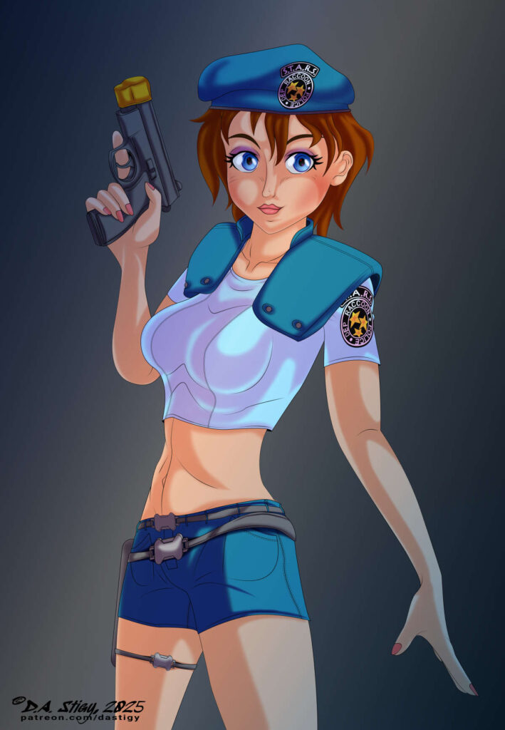 It's a Neo Atlantis Costume Party! Courtney as Jill Valentine.