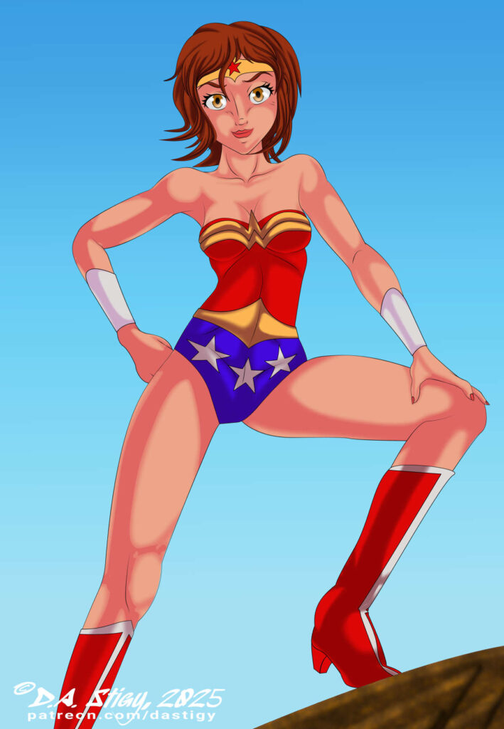 It's a Neo Atlantis Costume Party! Dani came as Wonder Woman.