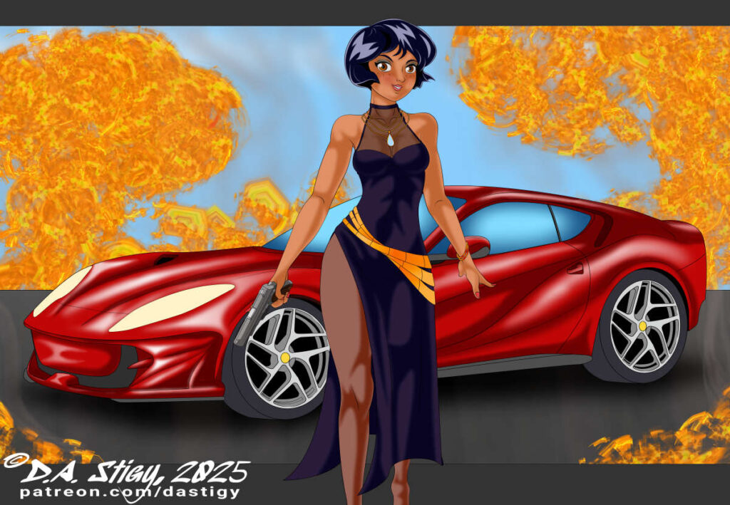 Winner of the 2025 Queen of the Fictional Sea Cartoon Region, Alex of Totally Spies!